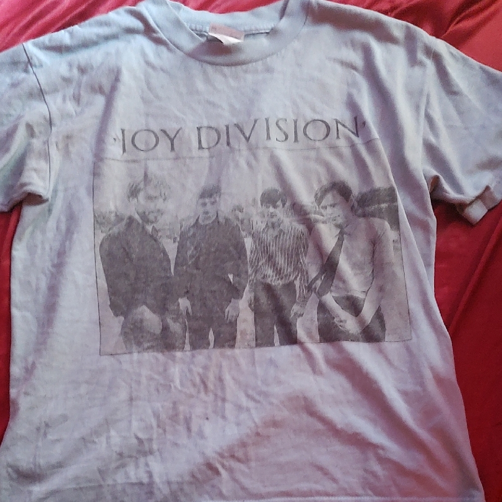Rare Vintage Faded Baby Blue Joy Division Graphic T-Shirt